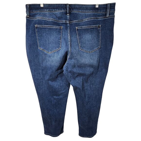 LulaRoe Magic Waist Denim Stretch Distressed Skinny Jeans Size 40 - Picture 4 of 8